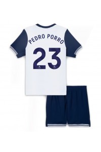 Tottenham Hotspur Pedro Porro #23 Babytruitje Thuis tenue Kind 2024-25 Korte Mouw (+ Korte broeken)